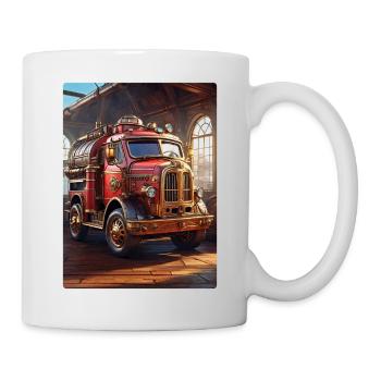 Steampunk Fire Truck 1.10 - Tasse - Weiß - Rechts