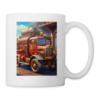 Steampunk Fire Truck 1.4 - Tasse - Weiß - Rechts