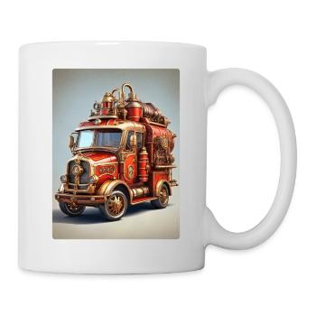 Steampunk Fire Truck 1.7 - Tasse - Weiß - Rechts