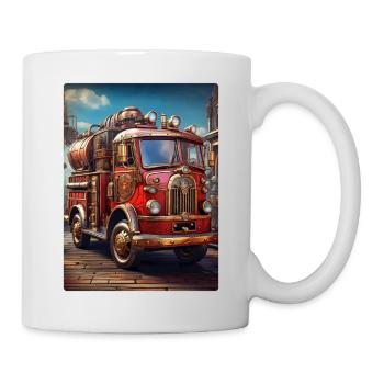 Steampunk Fire Truck 1.22 - Tasse - Weiß - Rechts