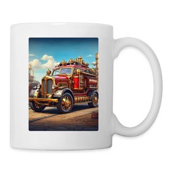 Steampunk Fire Truck 1.24 - Tasse - Weiß - Rechts
