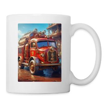 Steampunk Fire Truck 1.12 - Tasse - Weiß - Rechts