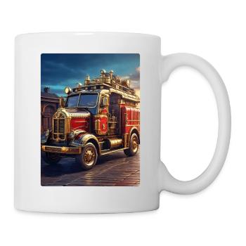 Steampunk Fire Truck 1.16 - Tasse - Weiß - Rechts