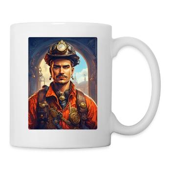 Steampunk Firefighter Man 1.4 - Mug - white - Right