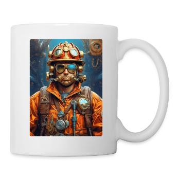Steampunk Firefighter Man 1.13 - Mug - white - Right