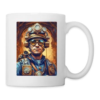 Steampunk Firefighter Man 1.10 - Mug - white - Right
