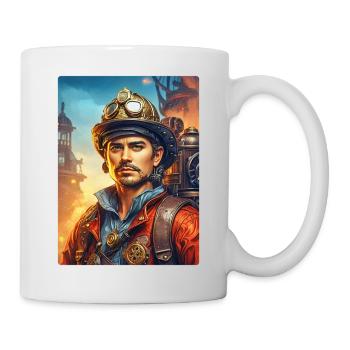 Steampunk Firefighter Man 1.19 - Mug - white - Right