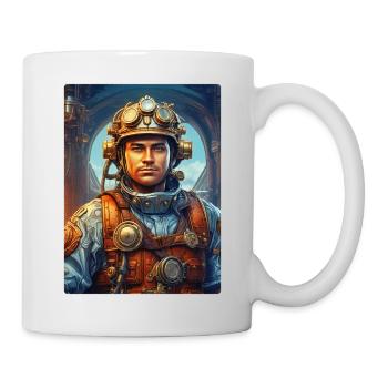 Steampunk Firefighter Man 1.25 - Mug - white - Right
