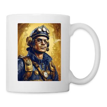 Steampunk Firefighter Man 1.14 - Mug - white - Right