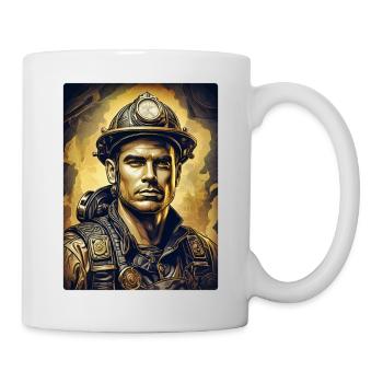 Steampunk Firefighter Man 1.31 - Mug - white - Right