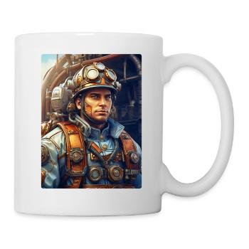 Steampunk Firefighter Man 1.29 - Mug - white - Right