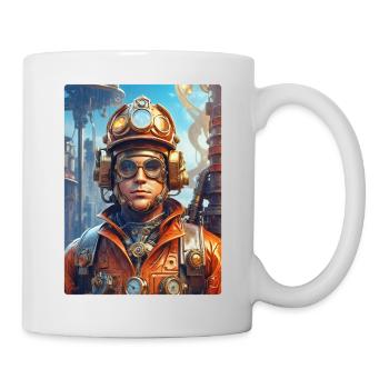 Steampunk Firefighter Man 1.26 - Mug - white - Right