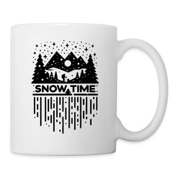 Snow time! SKI SWEATSHIRT For skiing comfort - Mug - white - Right
