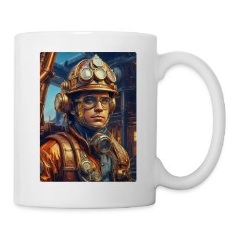 Steampunk Firefighter Man 1.34 - Mug - white - Right