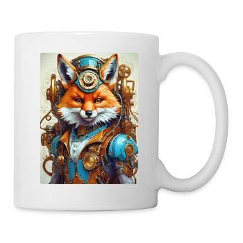 Steampunk Pompier Fox 1.8 - Mug blanc - blanc - Droite