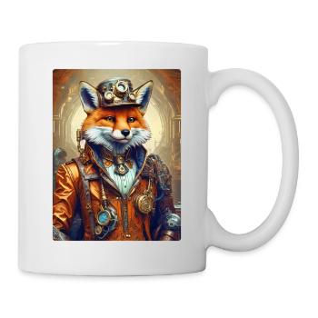 Steampunk Pompier Fox 1.9 - Mug blanc - blanc - Droite