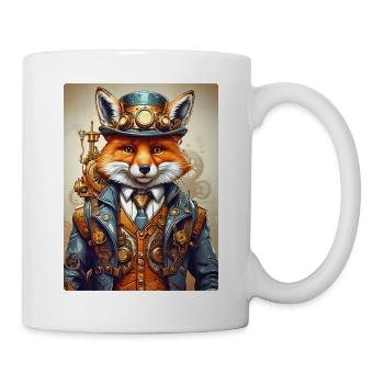 Steampunk Firefighter Fox 1.3 - Mug - white - Right