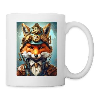 Steampunk Firefighter Fox 1.4 - Mug - white - Right