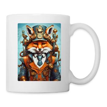 Steampunk Firefighter Fox 1.7 - Mug - white - Right