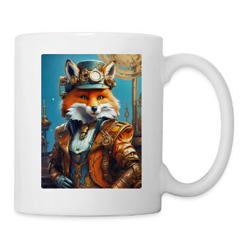 Steampunk Pompier Fox 1.5 - Mug blanc - blanc - Droite
