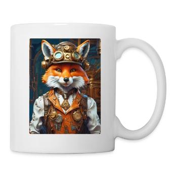 Steampunk Firefighter Fox 1.6 - Mug - white - Right