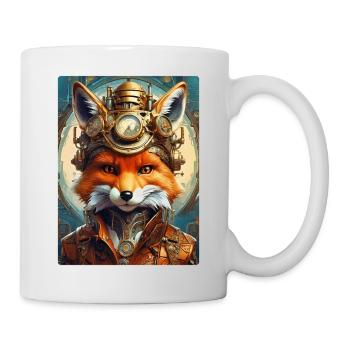 Steampunk Firefighter Fox 1.10 - Mug - white - Right