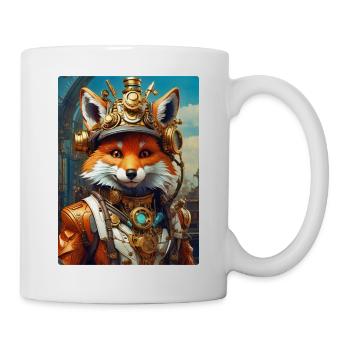 Steampunk Firefighter Fox 1.2 - Mug - white - Right