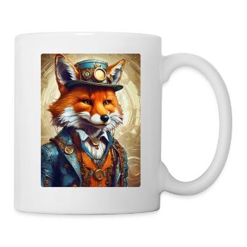Steampunk Pompier Fox 1.11 - Mug blanc - blanc - Droite