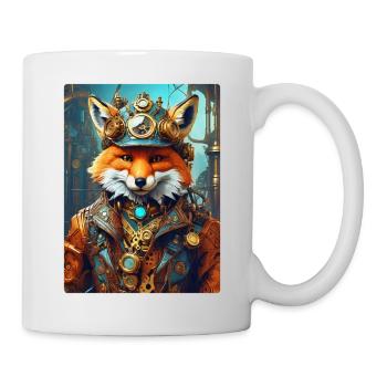 Steampunk Firefighter Fox 1.15 - Mug - white - Right