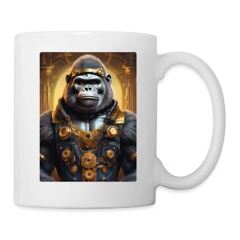 Steampunk Gorille 1.5 - Mug blanc - blanc - Droite