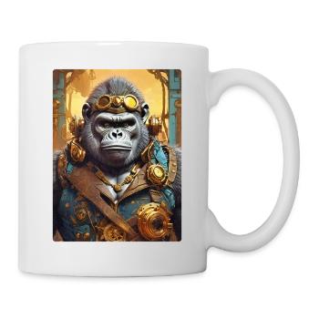 Gorille steampunk 1.11 - Mug blanc - blanc - Droite