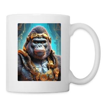 Gorille steampunk 1.13 - Mug blanc - blanc - Droite