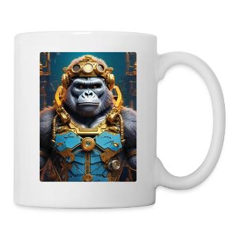 Gorille Steampunk 1.2 - Mug blanc - blanc - Droite
