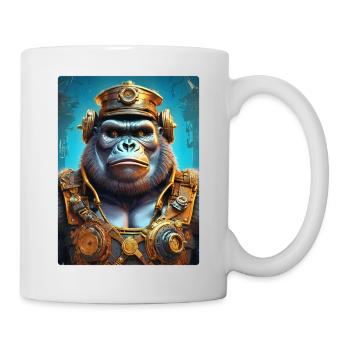 Gorille steampunk 1.3 - Mug blanc - blanc - Droite