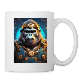 Gorille steampunk 1.4 - Mug blanc - blanc - Droite