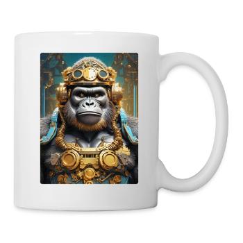 Gorille steampunk 1.15 - Mug blanc - blanc - Droite