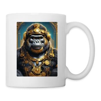 Gorille steampunk 1.7 - Mug blanc - blanc - Droite