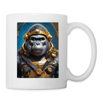 Gorille steampunk 1.12 - Mug blanc - blanc - Droite