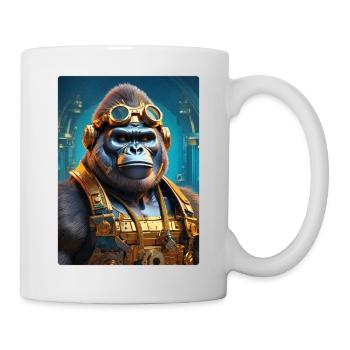 Steampunk Gorille 1.18 - Mug blanc - blanc - Droite