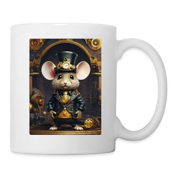 Souris Steampunk 1.7 - Mug blanc - blanc - Droite