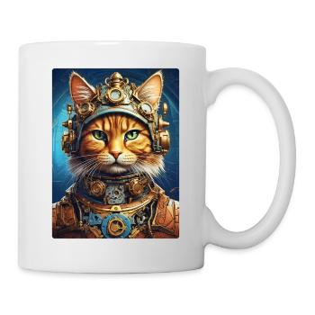 Chat steampunk 1.13 - Mug blanc - blanc - Droite