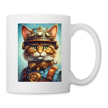 Steampunk Cat 1.15 - Mug - white - Right