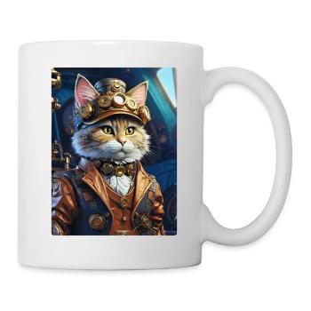Steampunk Cat 1.14 - Mug - white - Right