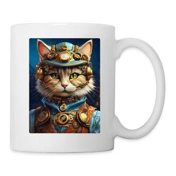 Steampunk Cat 1.10 - Mug - white - Right