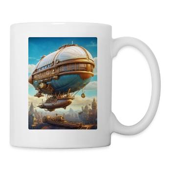 Steampunk Airship 1.1 - Mug - white - Right