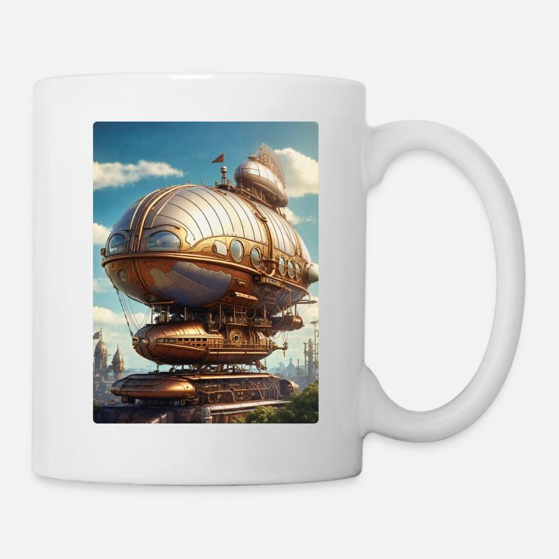 Steampunk Airship 1.2 - Mug - white