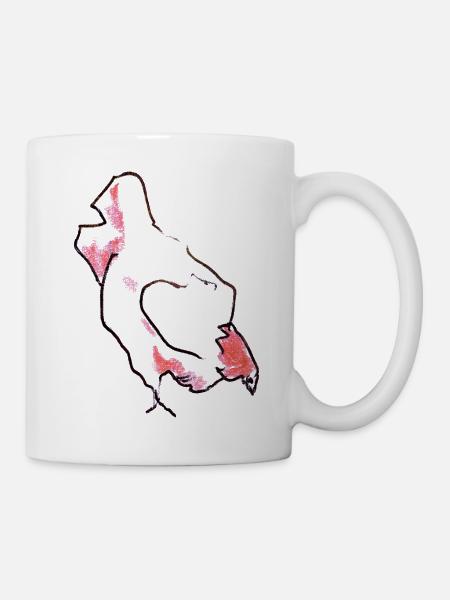 Huhn - Henne - Tasse - Weiß