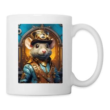 Rat Steampunk 1.13 - Mug blanc - blanc - Droite