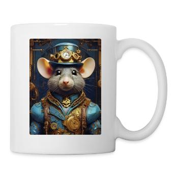 Rat Steampunk 1.16 - Mug blanc - blanc - Droite