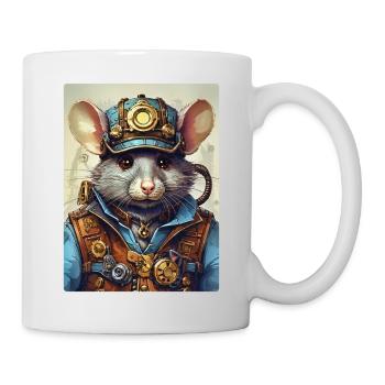 Rat steampunk 1.11 - Mug blanc - blanc - Droite